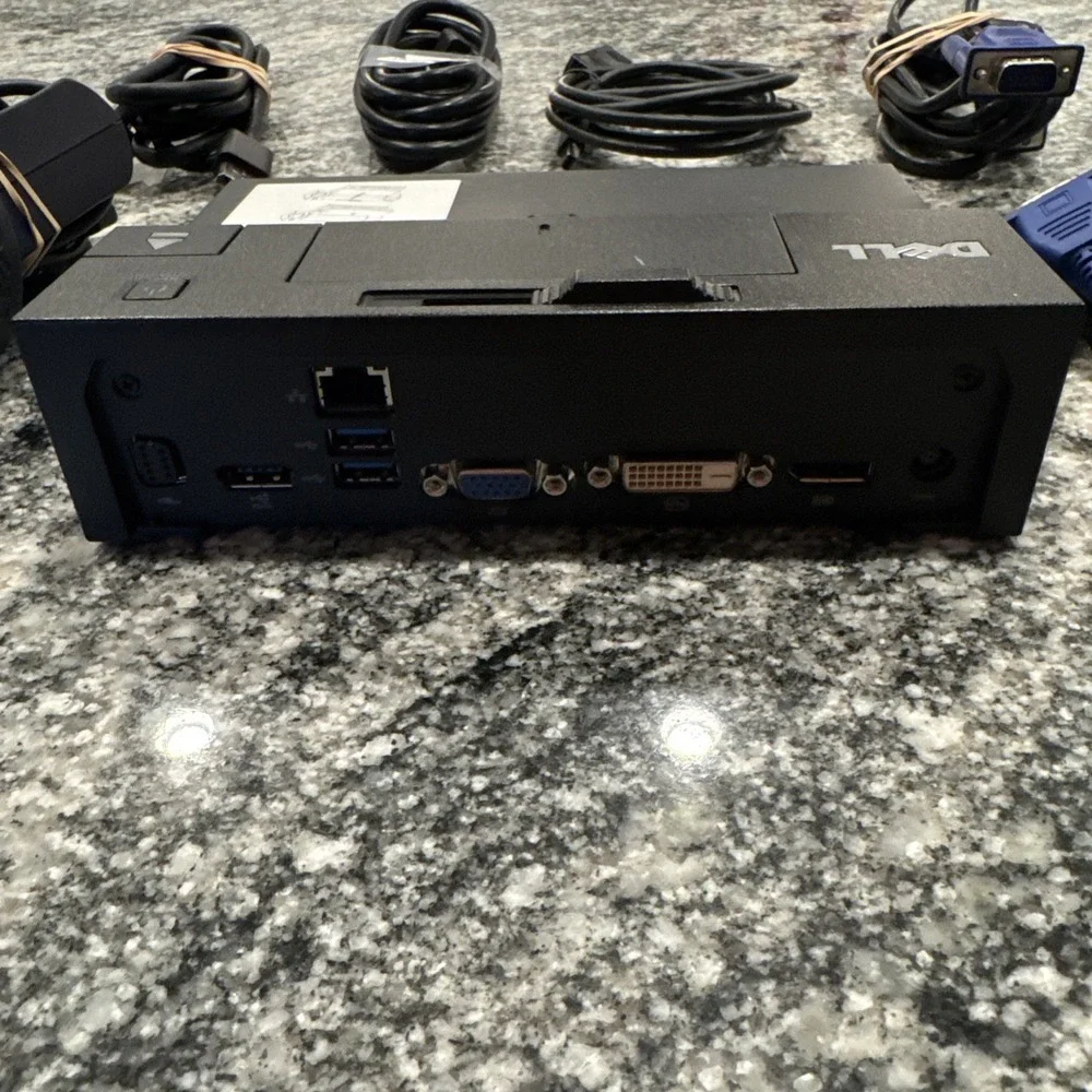 Dell Latitude E‎ Port Docking Station Model PRO3X with AC Adapter And HDMI Cord